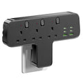 Banaplo 9-in-1 Multi Plug Adaptor | 3 Way Extension with 6 USB Ports