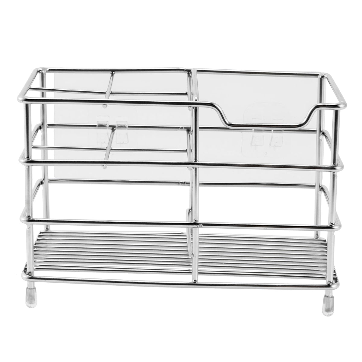 Electric toothbrush holder, stainless steel bathroom storage rack, drain storage rack Silvery - image 2