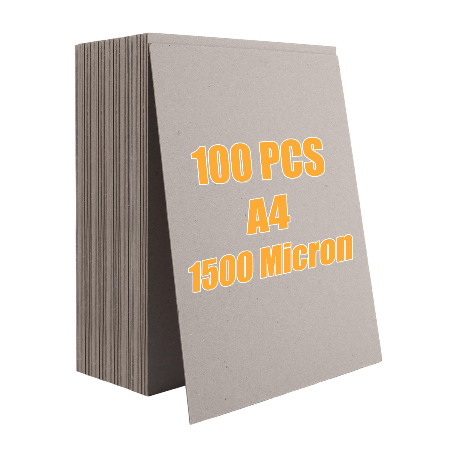 DAJAVE 100 Sheets A4 Greyboard 1500 Micron Chipboard for Model Making