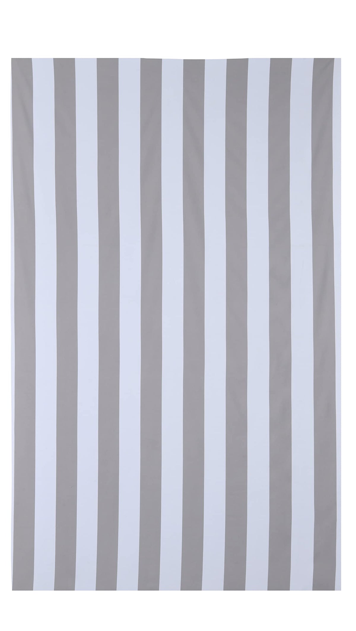 Sleepdown Striped Large Beach Towel Soft Microfiber Absorbent Swimming Pool Travel Camping Bath Sauna Gym Yoga with Bag - Grey - 160 x 90cm