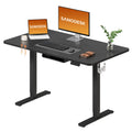 SANODESK Electric Standing Desk 110 * 54 One Piece Height Adjustable Desk With Memory Smart Panel Sit Stand Table With Hooks for Home Office - image 1