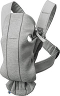 BabyBjörn Baby Carrier Mini | 3D Jersey Ergonomic Newborn Support - Grey