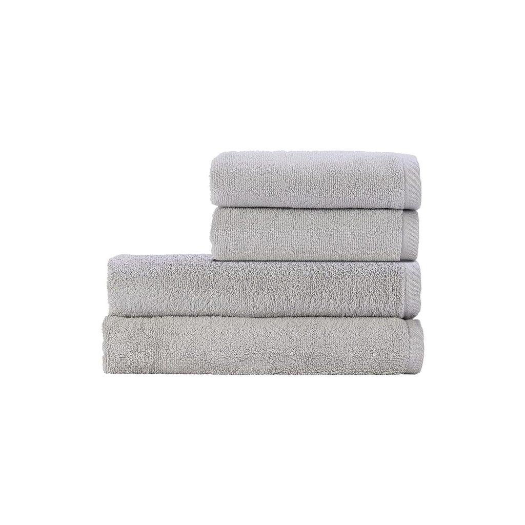 Christy Cirrus Quick Dry Towel Set | 4 Pieces | 2 Hand 2 Bath | Super Soft and Fluffy | Lightweight Bathroom Shower Towels | 100% Cotton | Cloud Grey - image 1