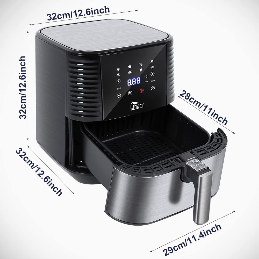 Uten 5.5L Digital Air Fryer – 1700W Oil Free Oven with 7 Cooking Modes