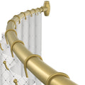 TOPROD Curved Shower Curtain Rod | 48-72" Adjustable Stainless Steel