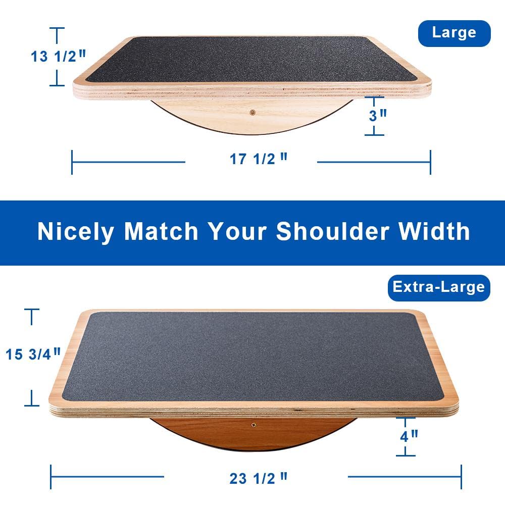 StrongTek Wooden Balance Board – Professional Rocker for Standing Desks