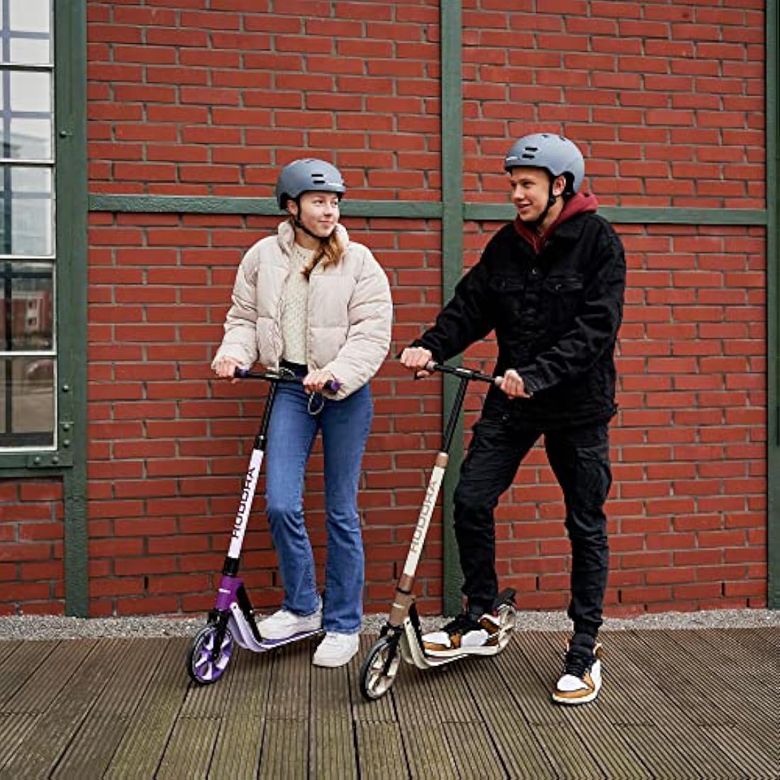 HUDORA BigWheel 205 Advanced Scooter – Foldable Aluminium Kick Scooter