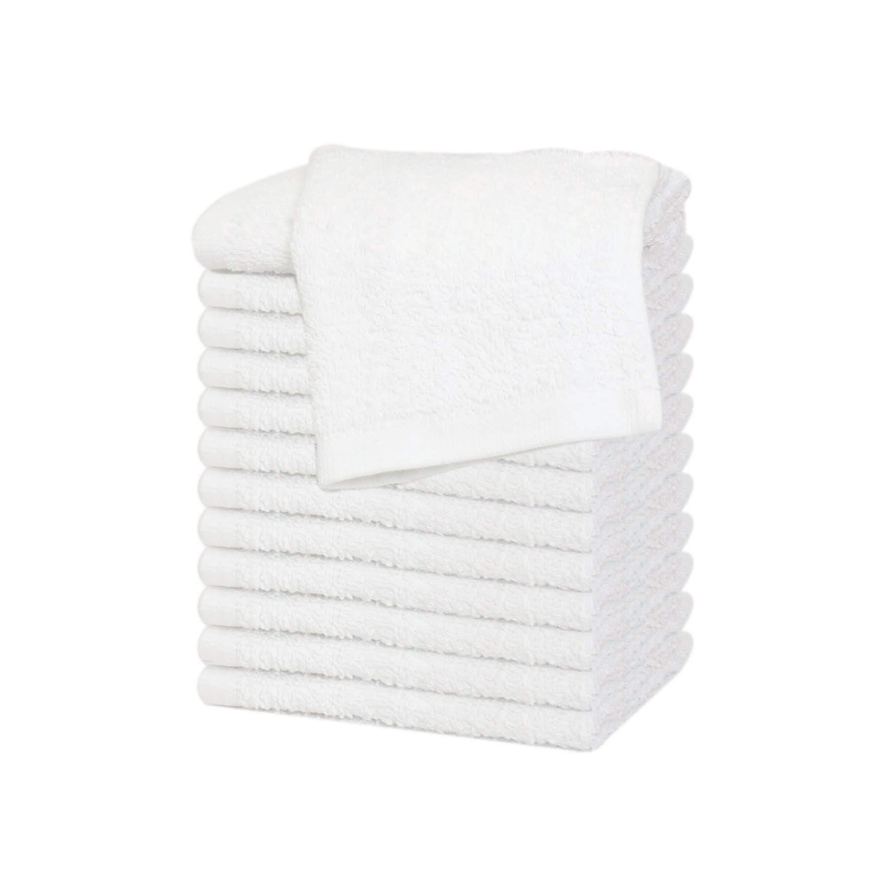 Westlane Linens 100% Cotton Face Cloths | 500 GSM Washcloths - 12 Pack