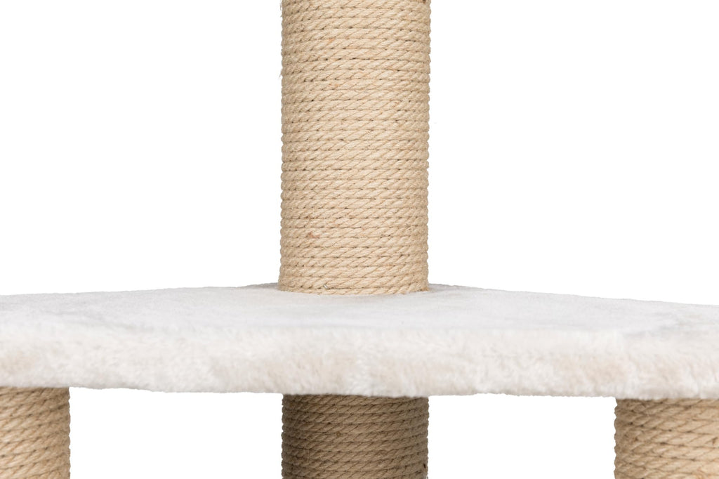 TRIXIE Ivan Cat Tree – 32.3in Multi-Level Sisal Scratching Post, Light Grey