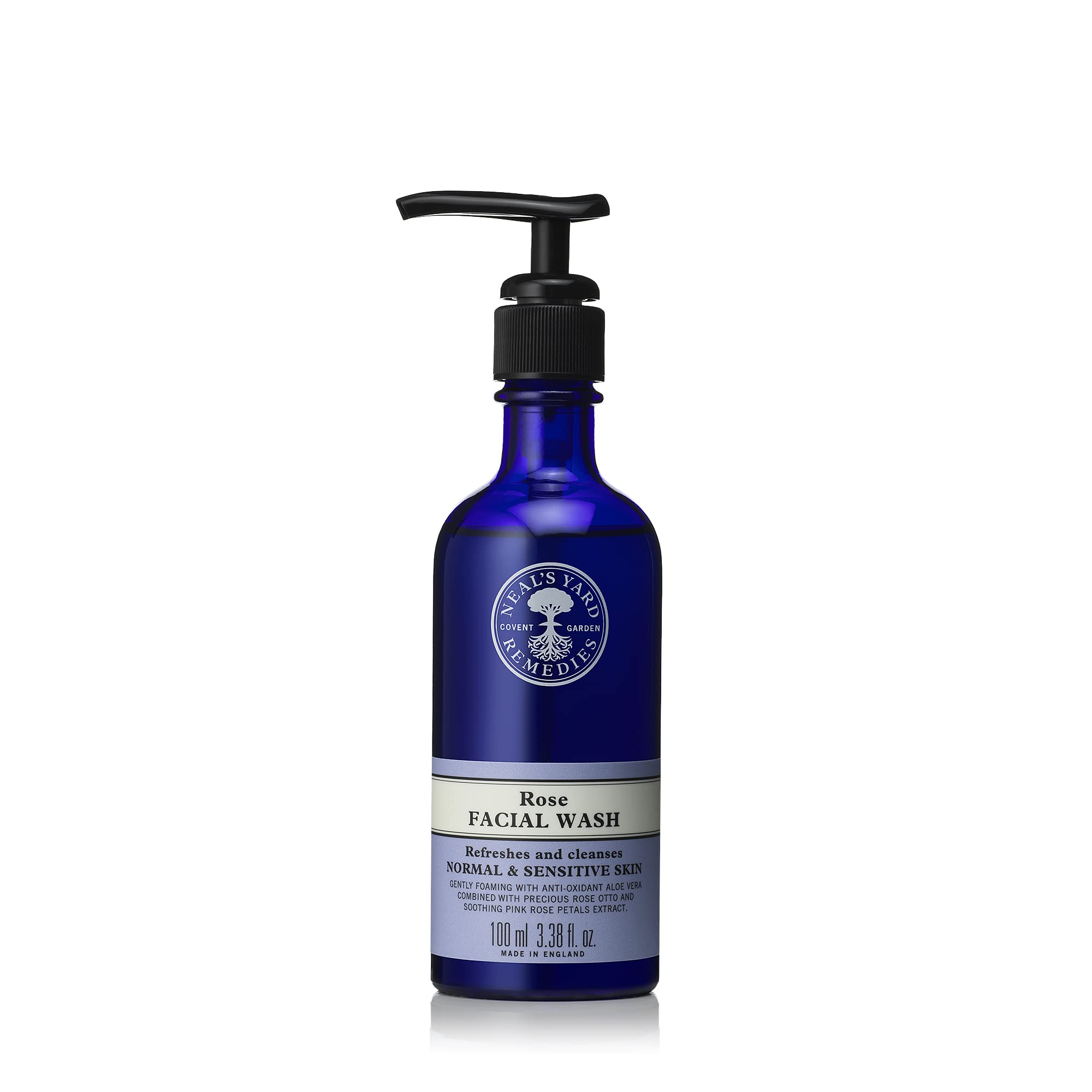 Neal's Yard Remedies Rose Facial Wash – Organic Cleanser for Sensitive Skin