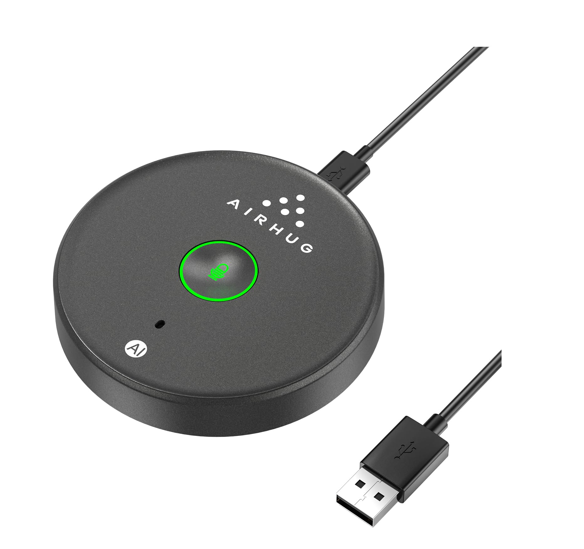 AIRHUG USB Microphone – AI Noise Reduction Omnidirectional Desktop Mic