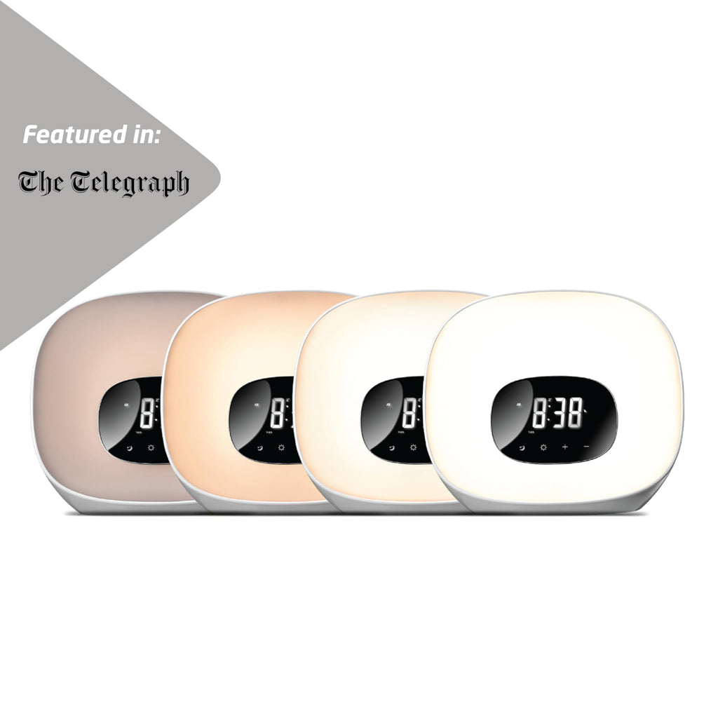 Groov-e Light Curve Sunrise Alarm Clock | FM Radio & LED Wake-Up Light