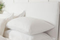 Belledorm Headboard Wrap - Transforms a drab looking Headboard - Luxury Faux Suede - 90cm Height White, Single