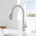 DERW Pull Out Kitchen Mixer Tap | Stainless Steel 360° Swivel Spout