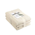 Gözze 6-Piece Cotton Towel Set – Absorbent Terry Bath & Hand Towels, Cream