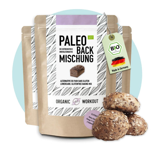 Organic Workout Paleo Bread Baking Mix – Gluten-Free & Low Carb (3x300g)