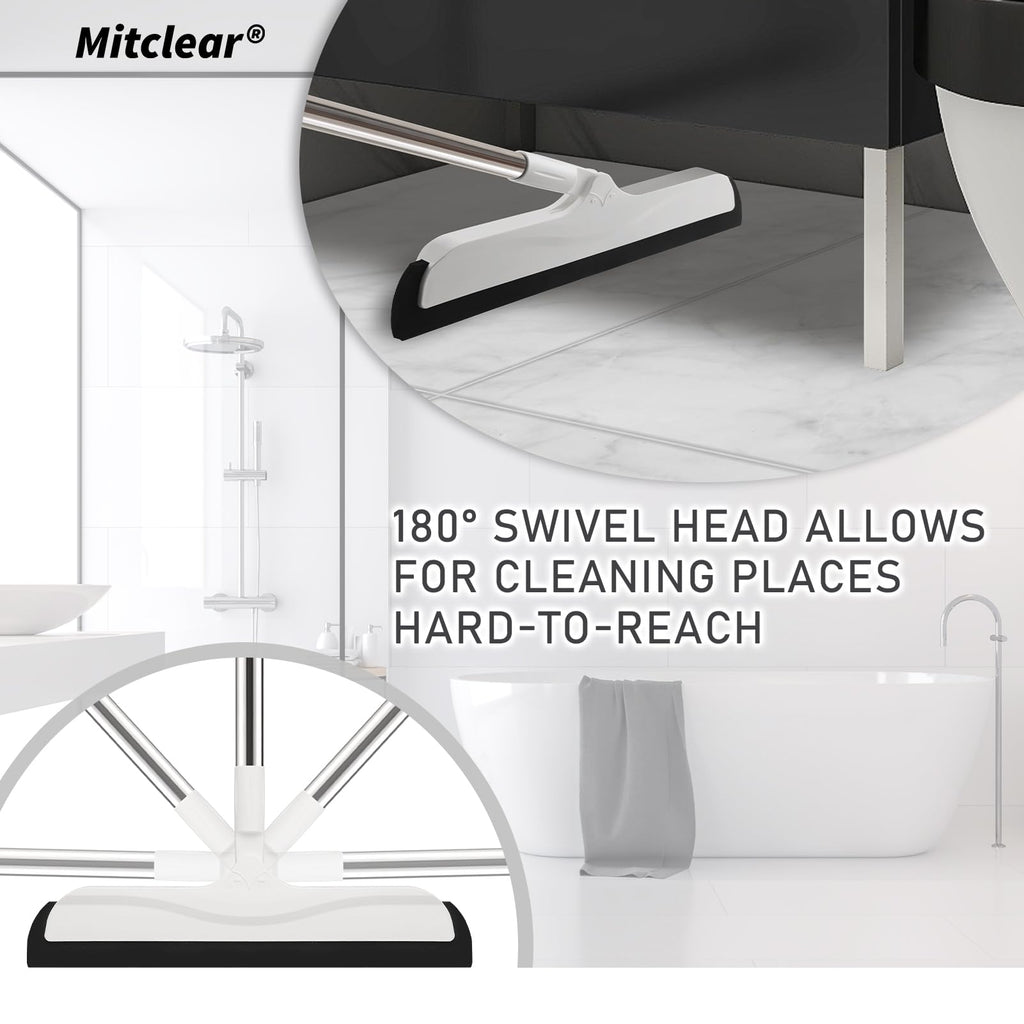 Mitclear Floor Squeegee Mop for Wet Room, Shower Sweeper Long Handle 50 IN - image 4