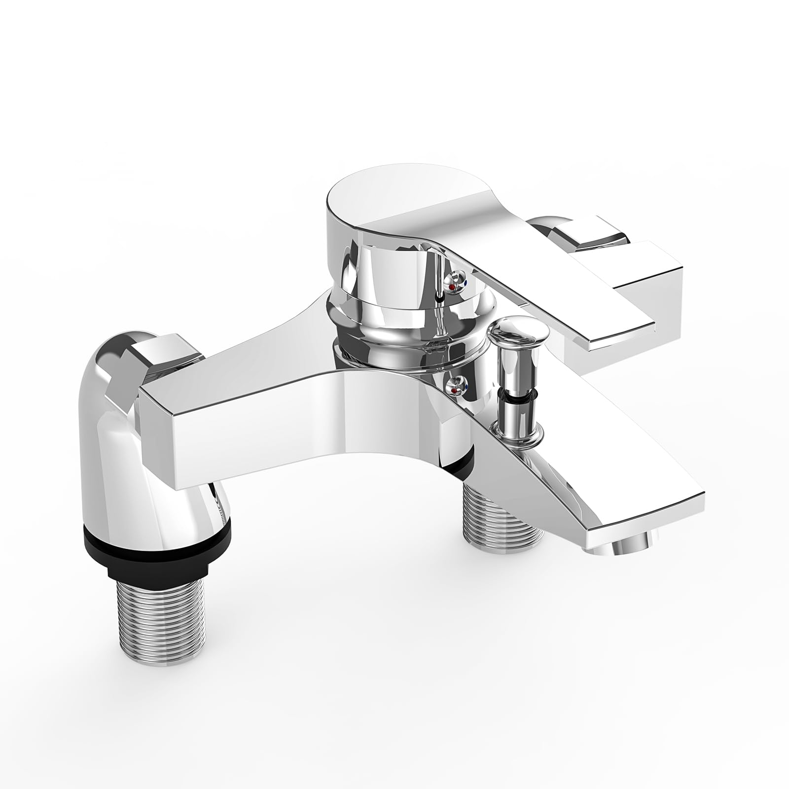 Marketero Bath Mixer Tap – Modern Brass Chrome Single Lever Shower Filler