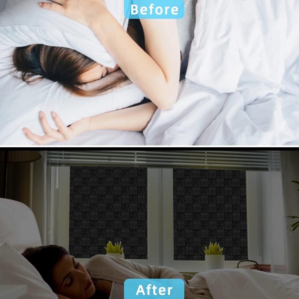 Qualsen Blackout Window Privacy Film | Frosted Static Cling 90x300cm