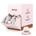 Grind Decaf Dark Roast Coffee Pods - 100 Nespresso Compatible Capsules