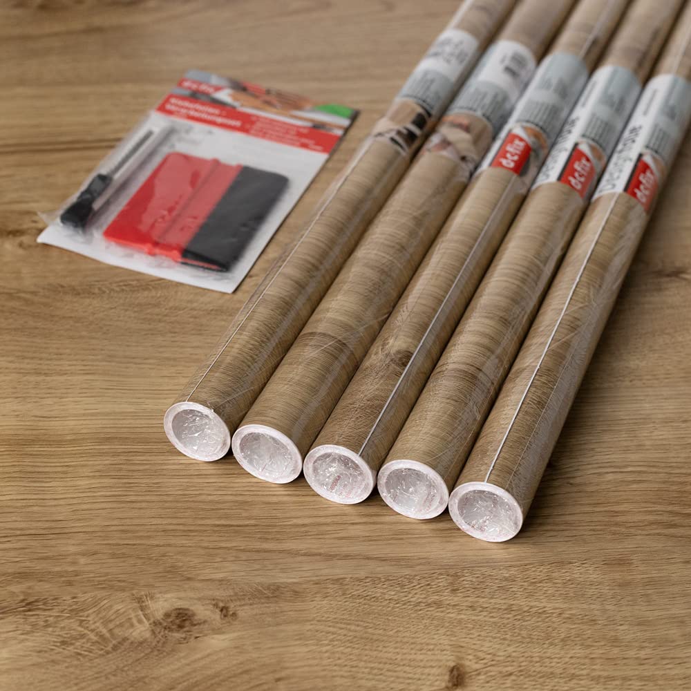 Jolof Store Ribbeck Oak Sticky Back Plastic Vinyl Wrap - 5 Pack + Kit