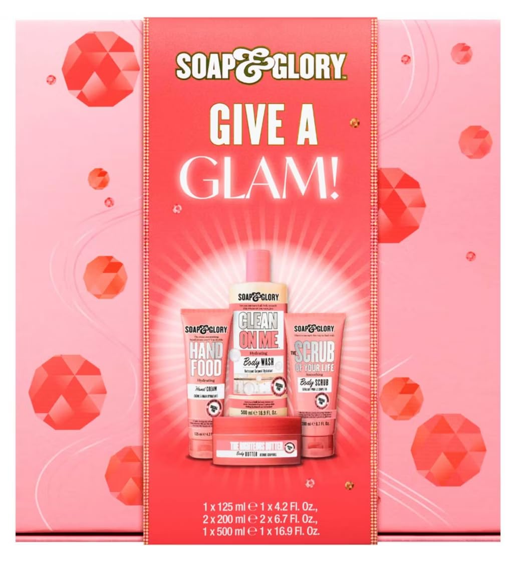 Soap & Glory Pinkly the Best Body Care Gift Set | 5-Piece Pamper Kit