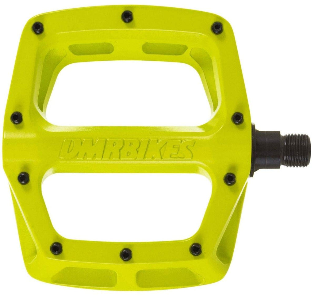 DMR V8 Flat MTB Bike Pedals – Lime Green Aluminium Cycling Pedals