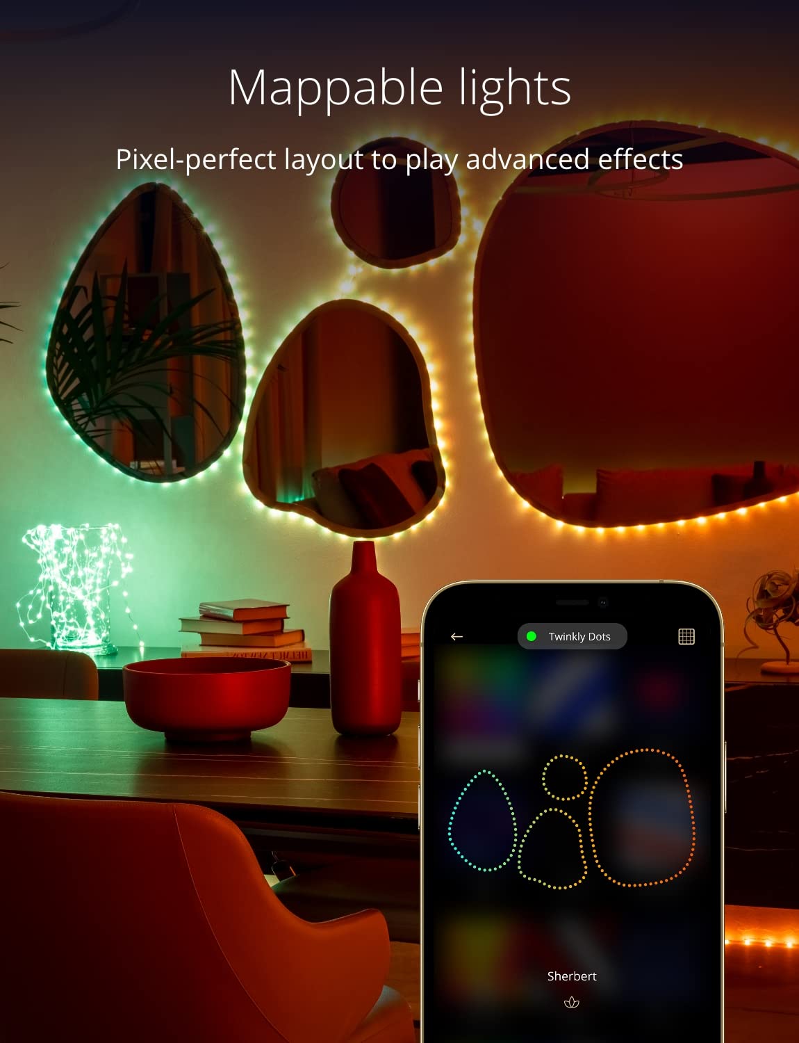 Twinkly Dots 10m Flexible RGB LED Strip | Smart App Control | IP44