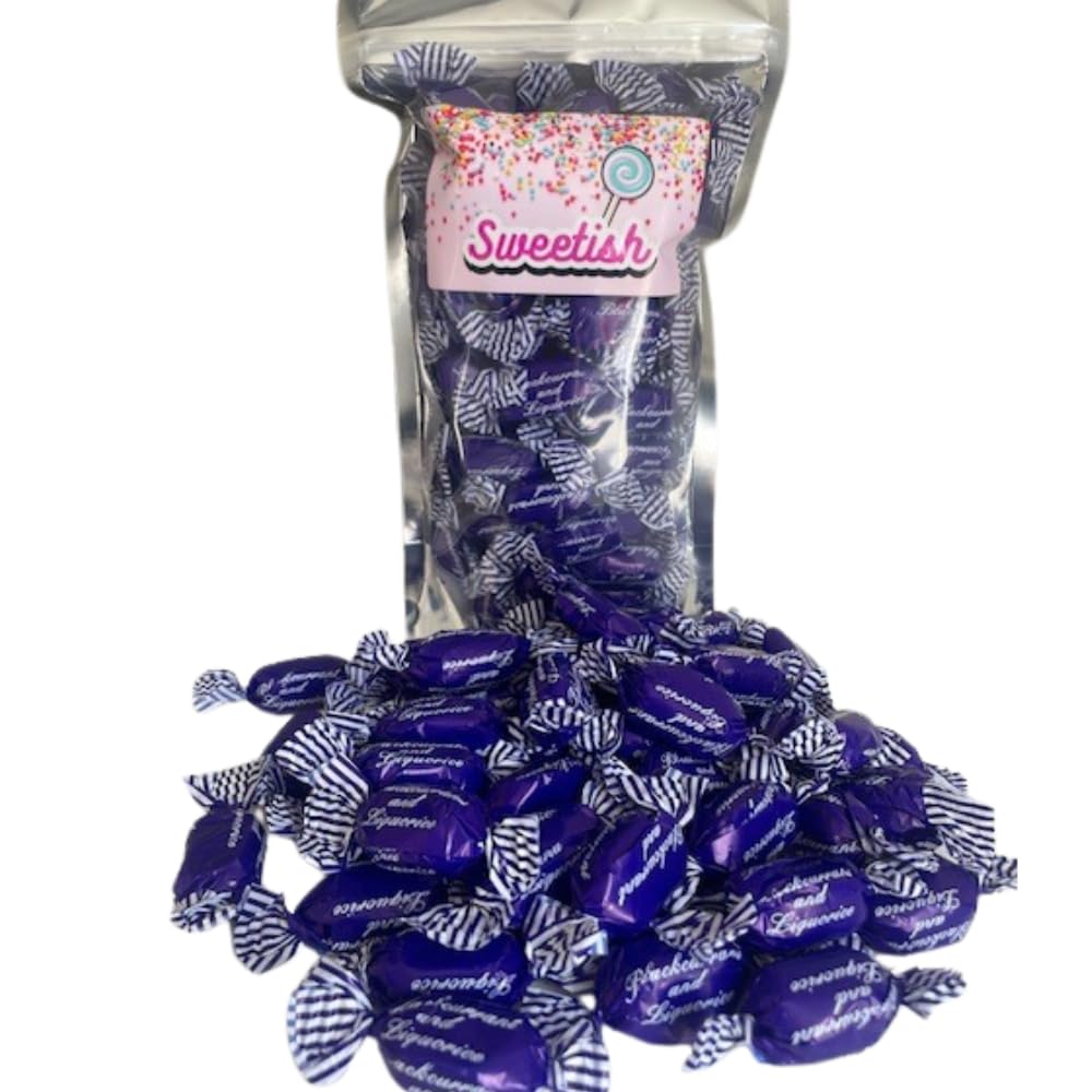 Jolof Store Blackcurrant & Liquorice Sweets – 1kg Bulk Share Pouch