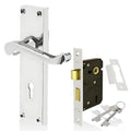Jolof Store Victorian Scroll Lever Door Handle - Polished Chrome Pair
