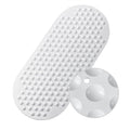 WELTRXE Non-Slip Bathtub Mat – 88x40cm Anti-Mould Vinyl Shower Mat, White
