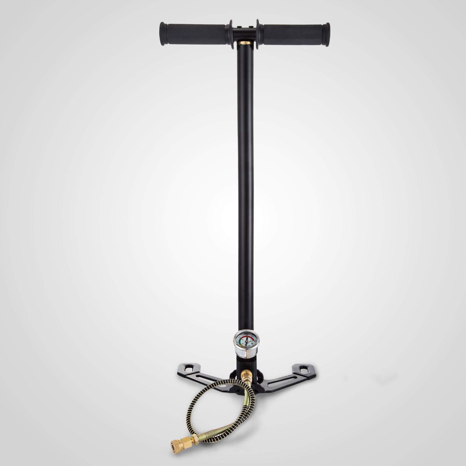 VEVOR 3-Stage PCP Hand Pump | 4500PSI Stainless Steel Air Rifle Stirrup Pump