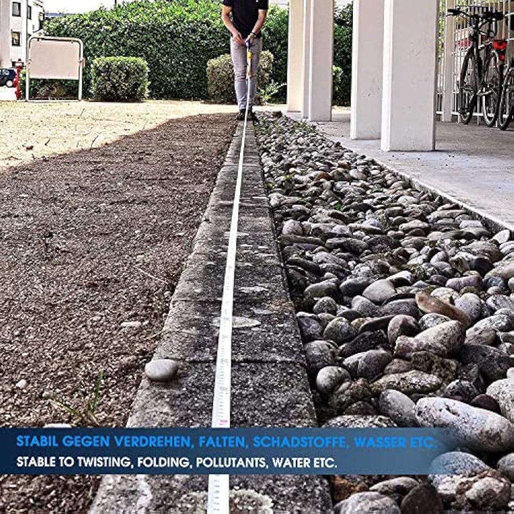 S&R Surveyors Tape Measure | 100m Fiberglass Metric & Imperial Tape