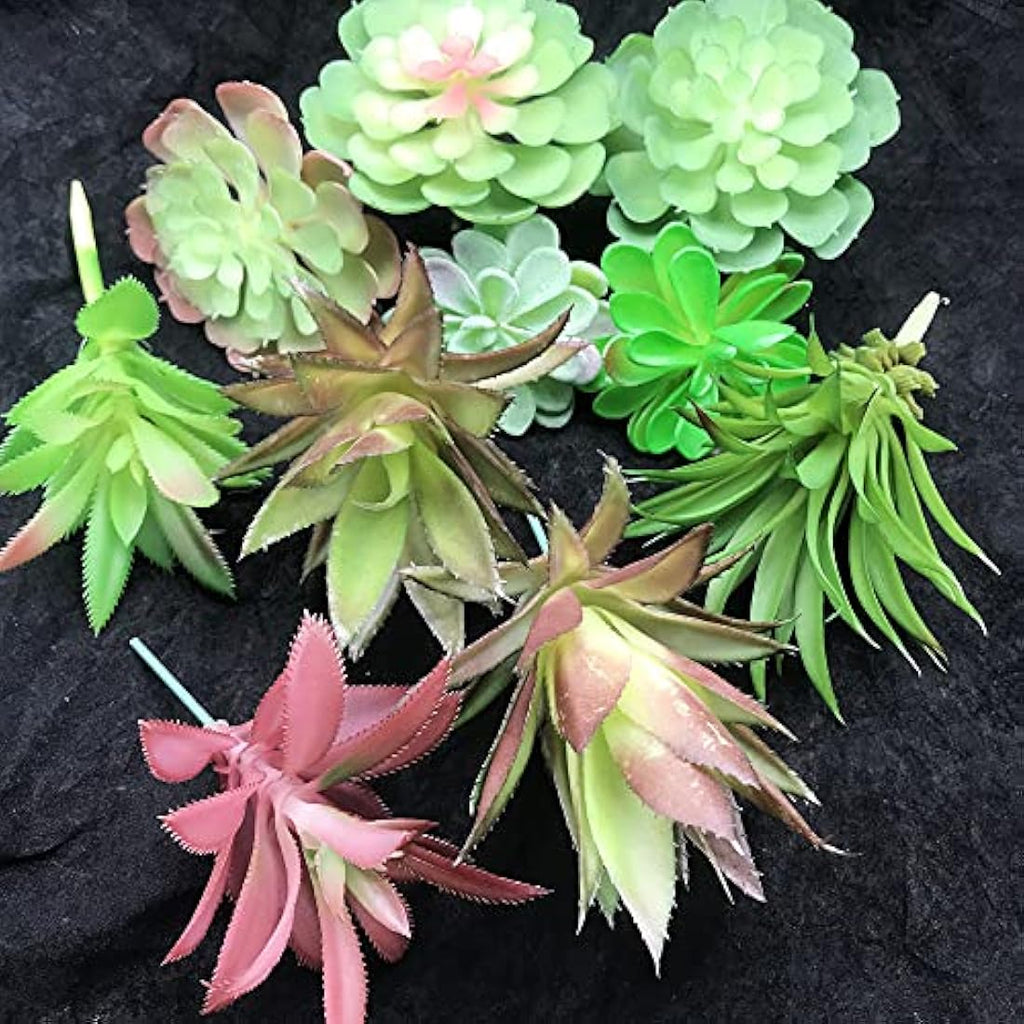15 PCS Artificial Succulent Plants – Realistic Faux Greenery