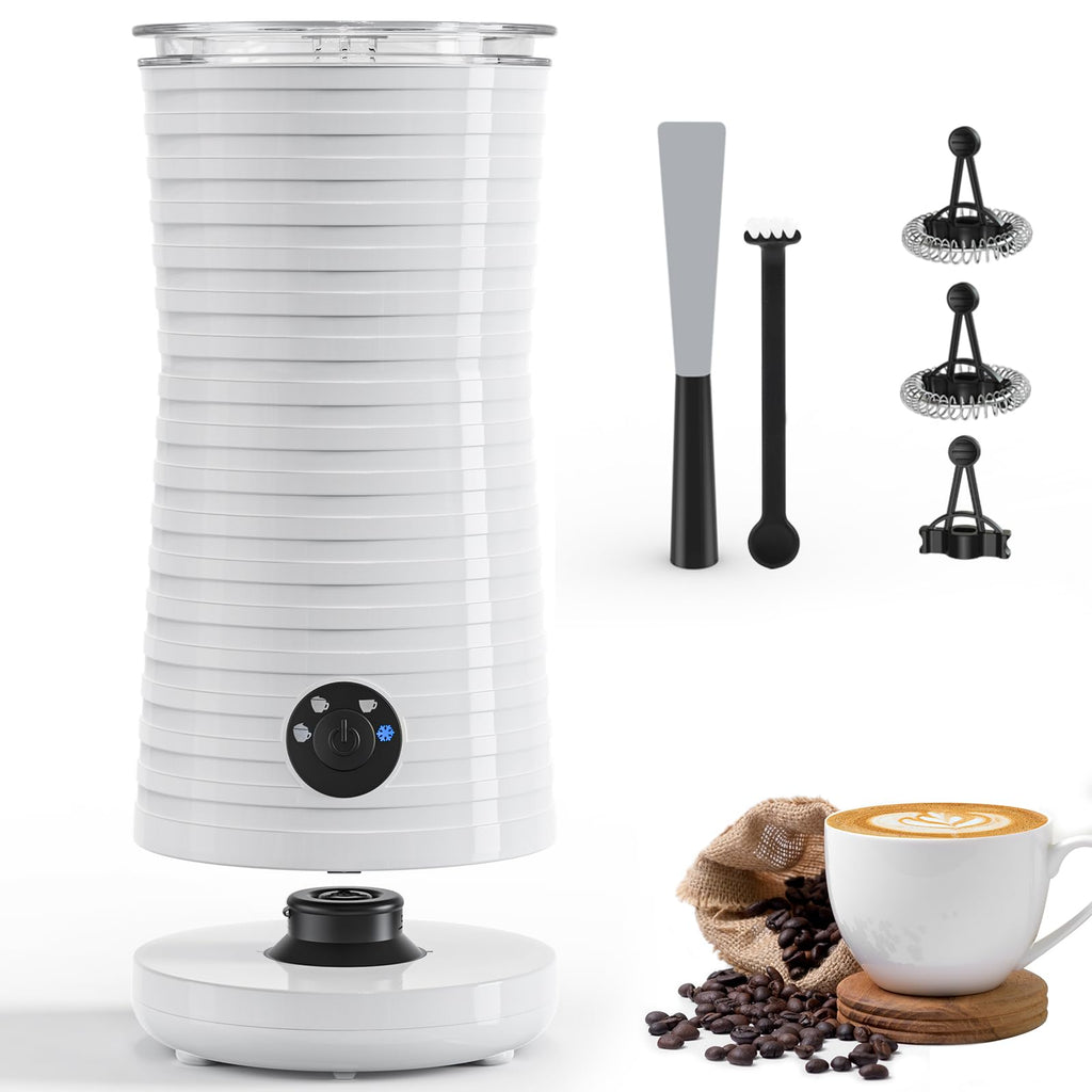 Morpilot 4-in-1 Electric Milk Frother | 240ml Hot & Cold Milk Foamer