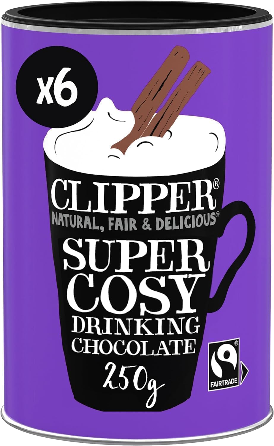 Clipper Organic Fairtrade Drinking Chocolate - 1.5kg Bulk (6 x 250g)