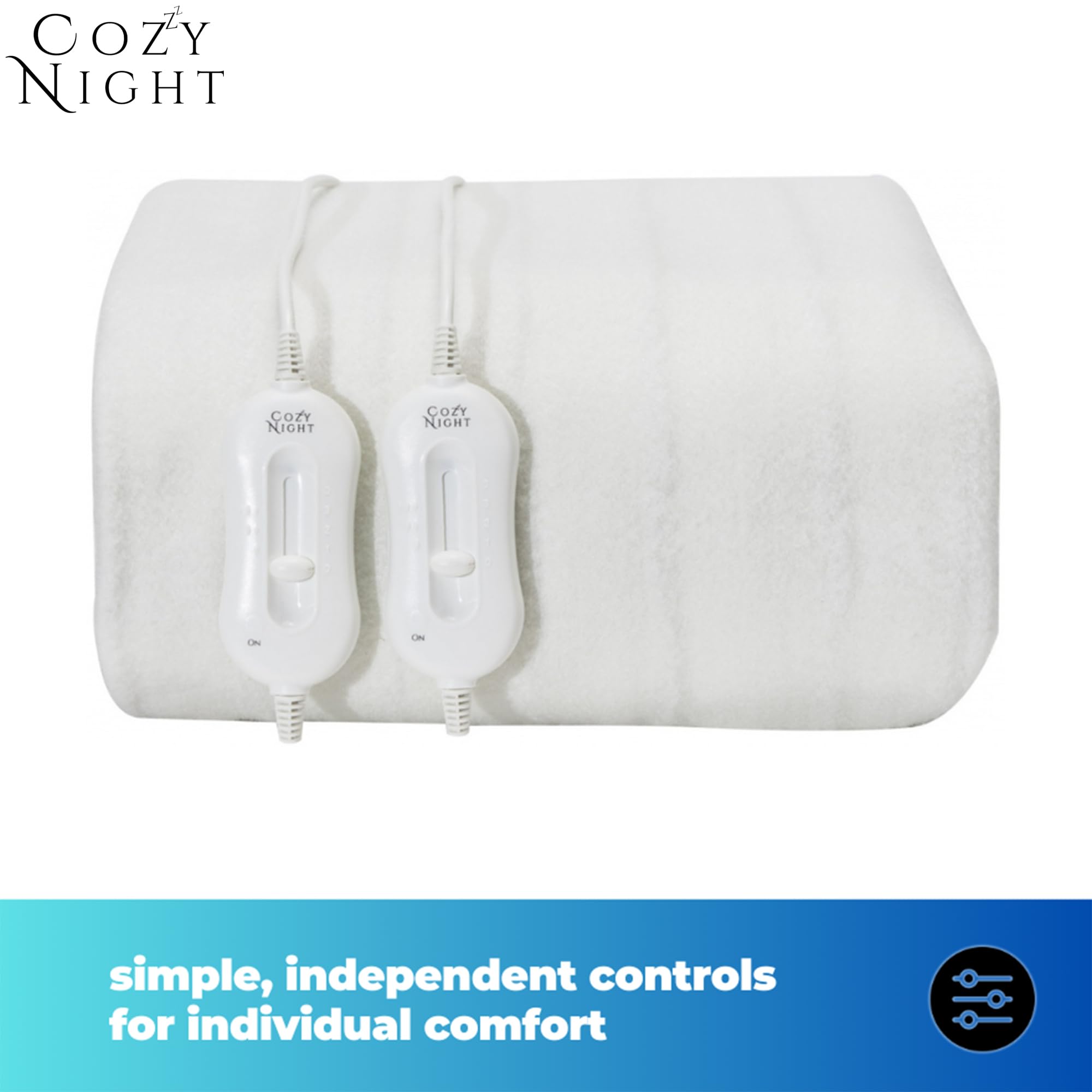 Cozy Night Superking Electric Blanket | Dual Control Heated Mattress Cover