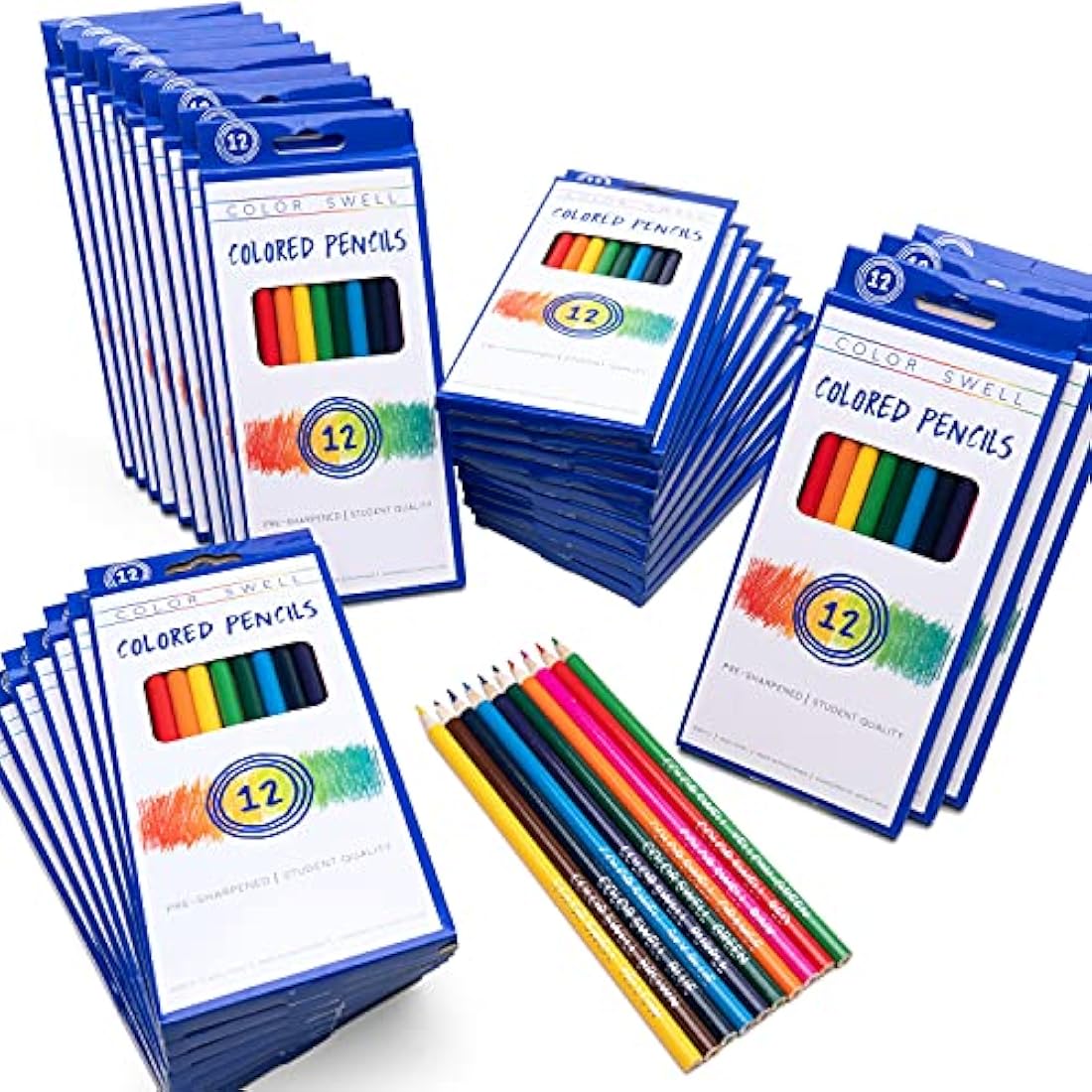 Color Swell Bulk Colored Pencils – 360 Pre-Sharpened Classroom Sets