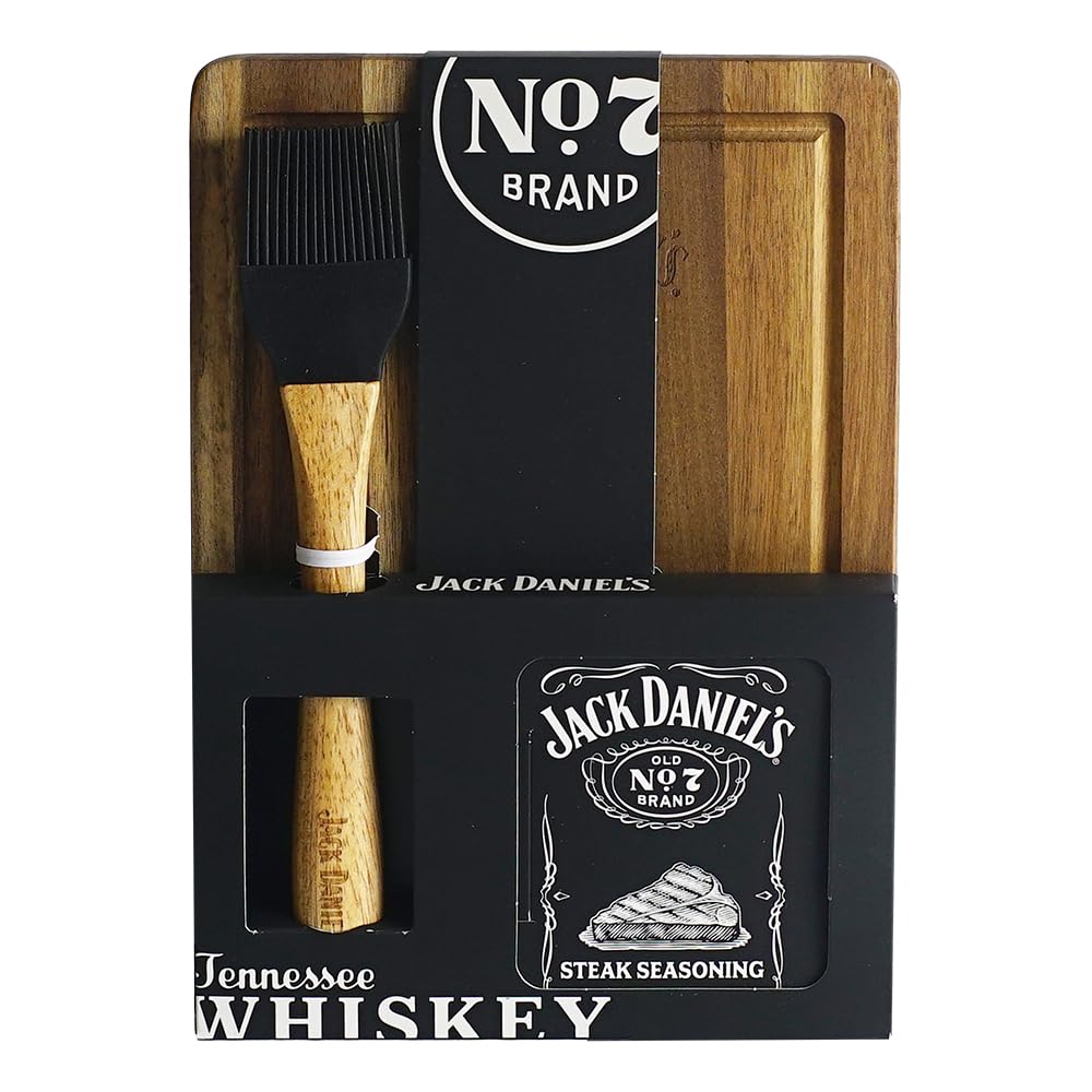 Jolof Store Old No.7 Steak Seasoning & Acacia Wood BBQ Gift Set