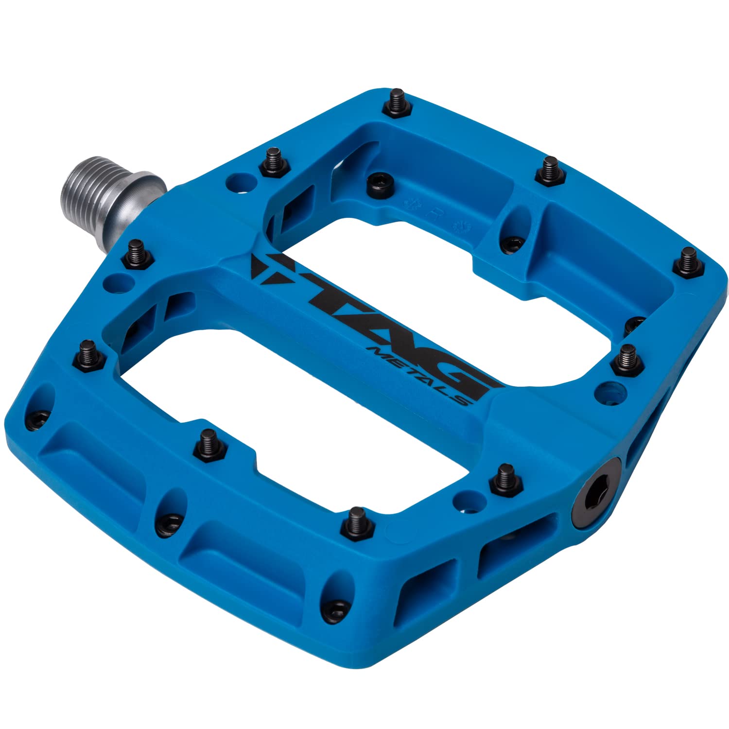 TAG Metals T3 Nylon MTB Platform Pedals – Lightweight Blue 9/16"