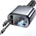 69W Retractable Car Charger | 4-in-1 USB-C Fast Charger
