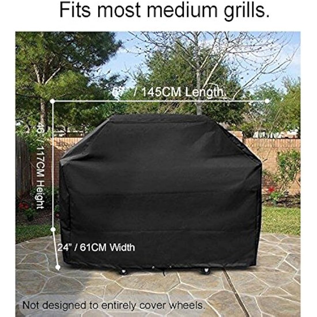 BBQ Grill Cover – Heavy Duty 210D Oxford Waterproof Fabric