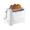 Dualit 2 Slice Lite Toaster - Polished White with 36mm Wide Slots