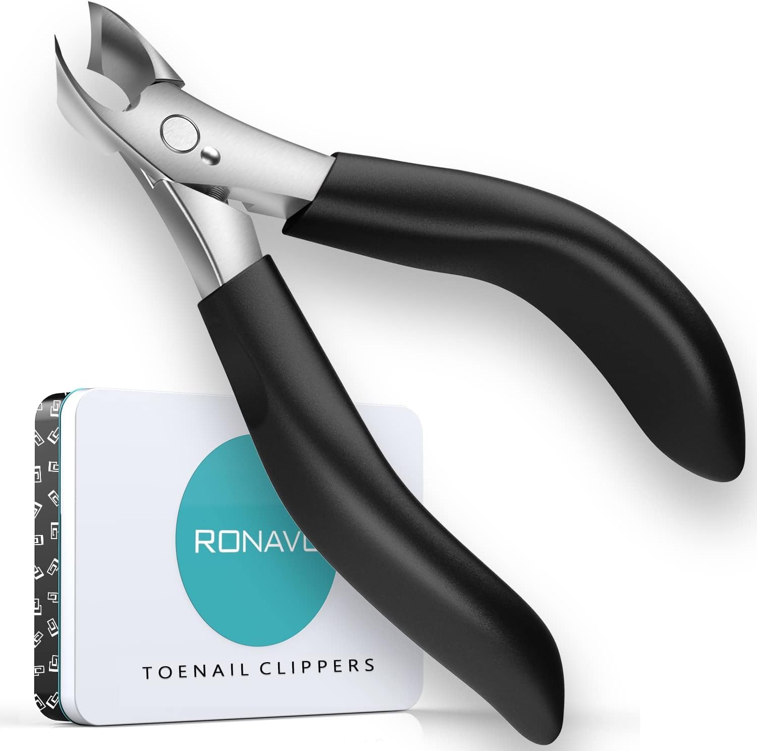 RONAVO Toenail Clippers for Thick Nails – Heavy Duty Wide Jaw Nippers