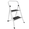 Home Vida 2 Step Ladder – Heavy Duty Steel Folding Ladder, 150kg Load