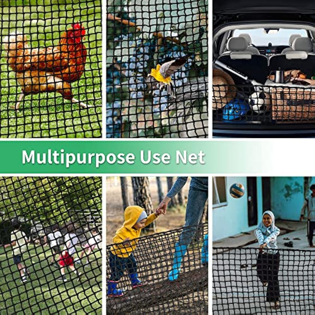EMEKIAN Heavy Duty Golf Practice Net | 10x10ft Polyester Hitting Net