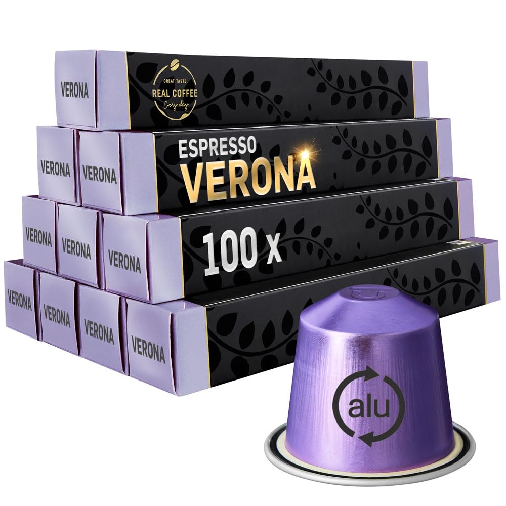 Verona Nespresso Compatible Pods – 100 Medium Roast Arabica