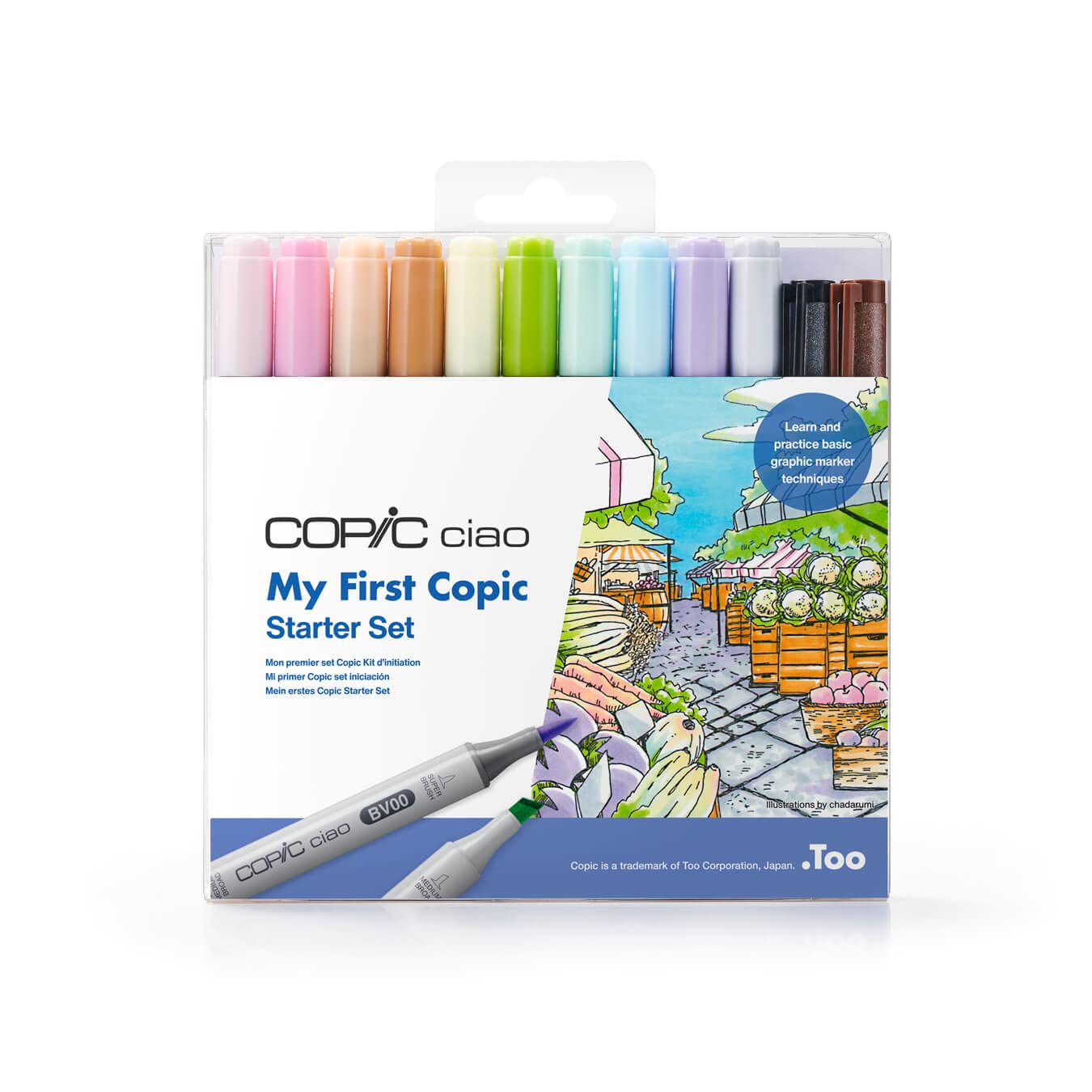 Copic Ciao My First Starter Set - 12 Piece Alcohol Marker Drawing Kit