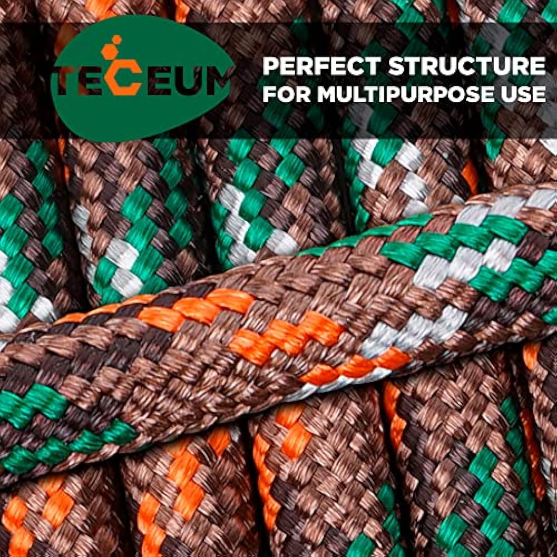 TECEUM 550lb Paracord – 4mm Nylon Tactical Rope for Camping & Survival