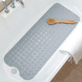 Jolof Store Extra Long Non-Slip Bathtub Mat – 39x16 Machine Washable